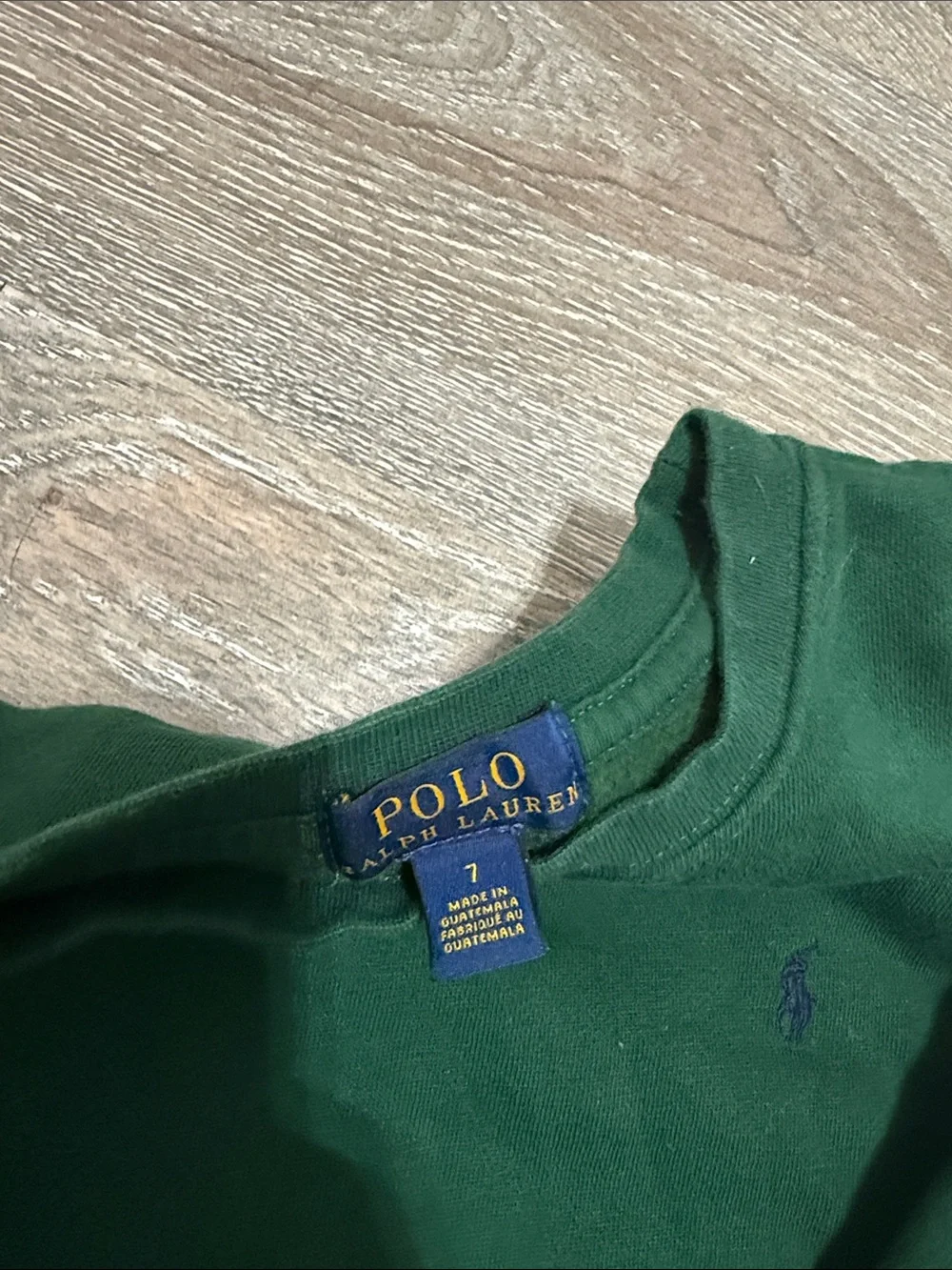 Ralph Lauren Kids Green Sweatshirt with Navy Jogger Pants